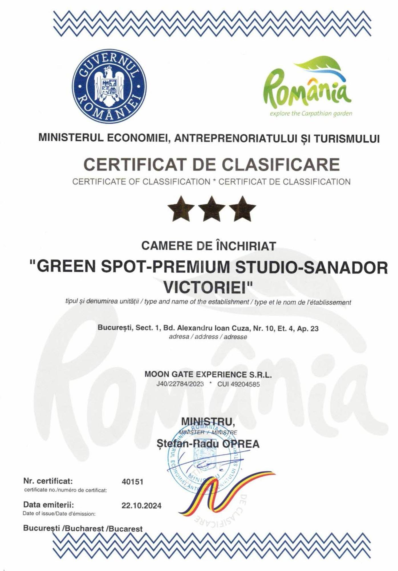 Green Spot - Premium Studio - Sanador Victoriei Bucarest Extérieur photo